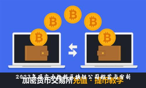 2023年顶尖大数据区块链公司推荐与分析